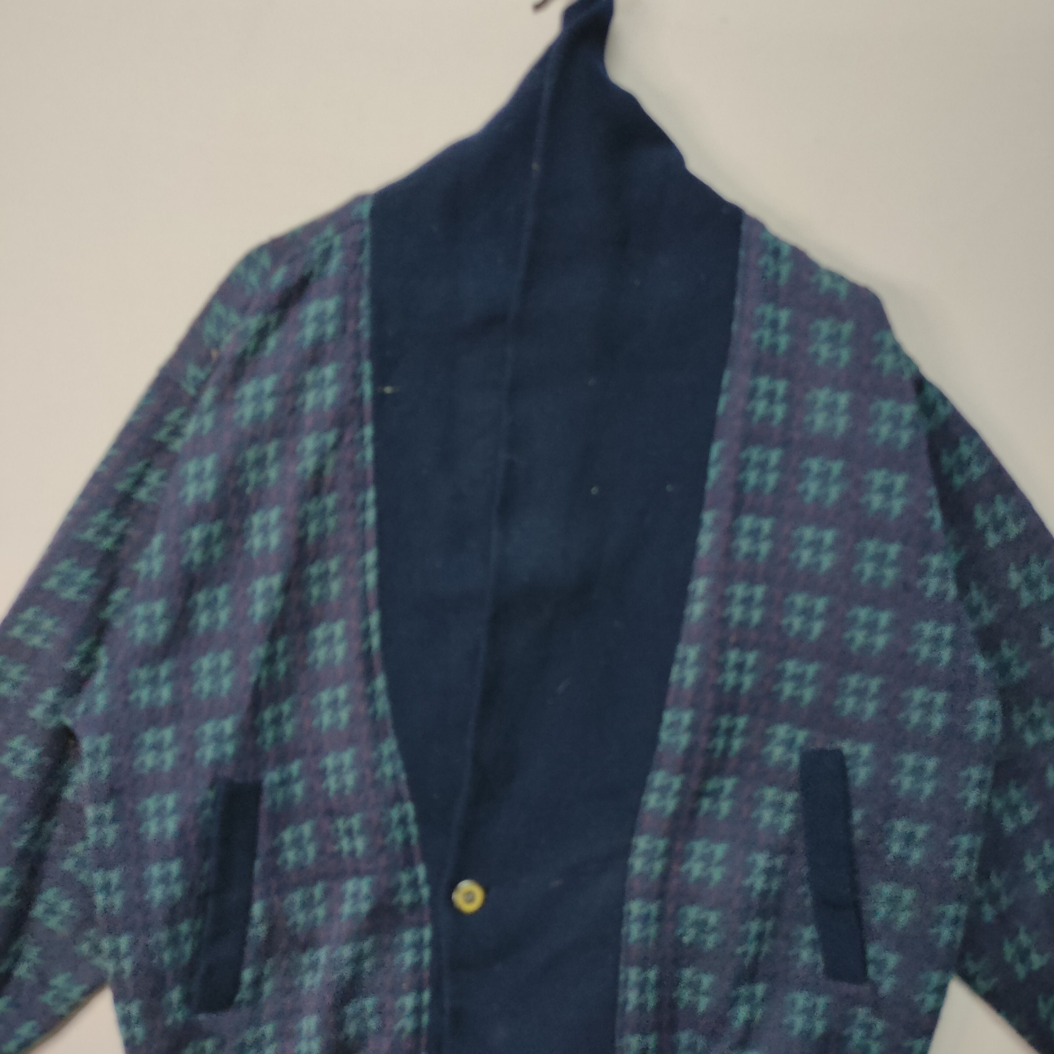 Japanese Brand VINTAGE CRUDE HEART CHECKRED CARDIGAN KNITWEAR Size US XL / EU 56 / 4 - 2 Thumbnail