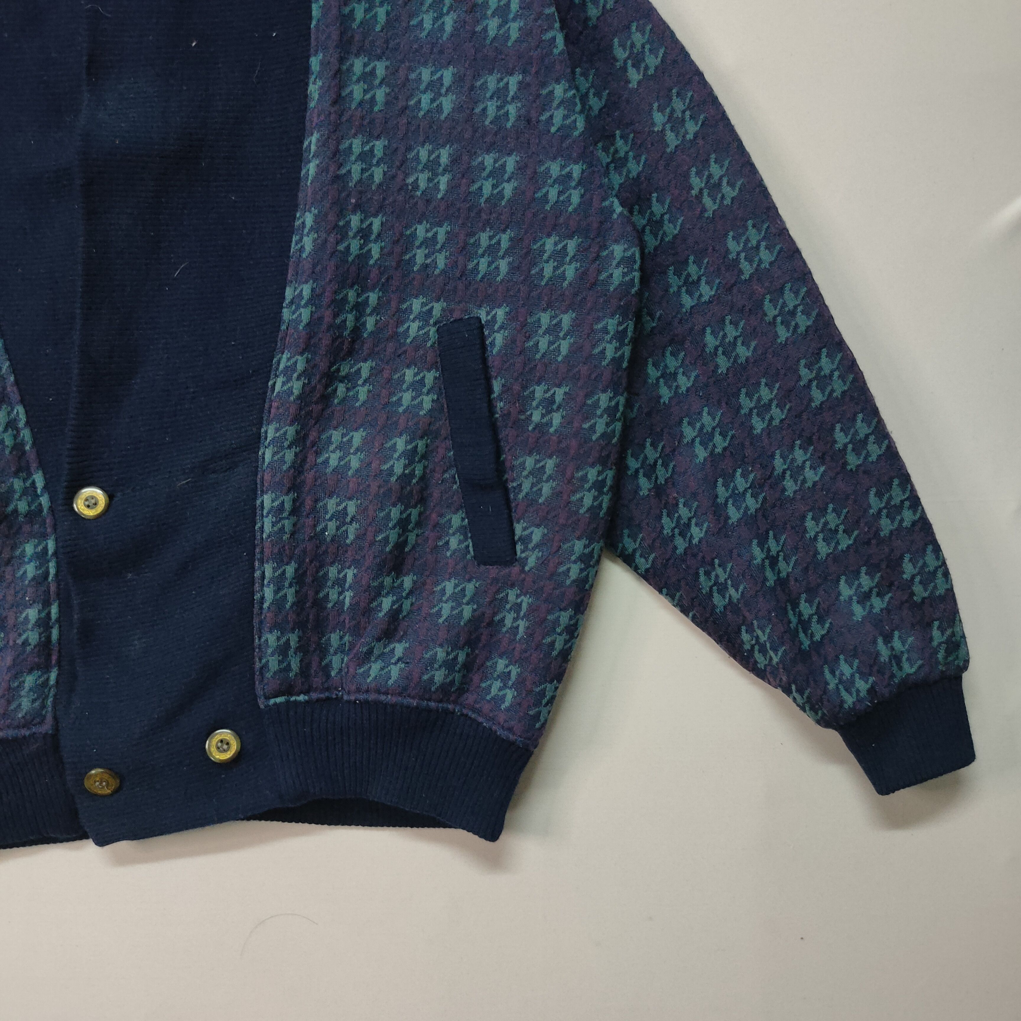 Japanese Brand VINTAGE CRUDE HEART CHECKRED CARDIGAN KNITWEAR Size US XL / EU 56 / 4 - 3 Thumbnail