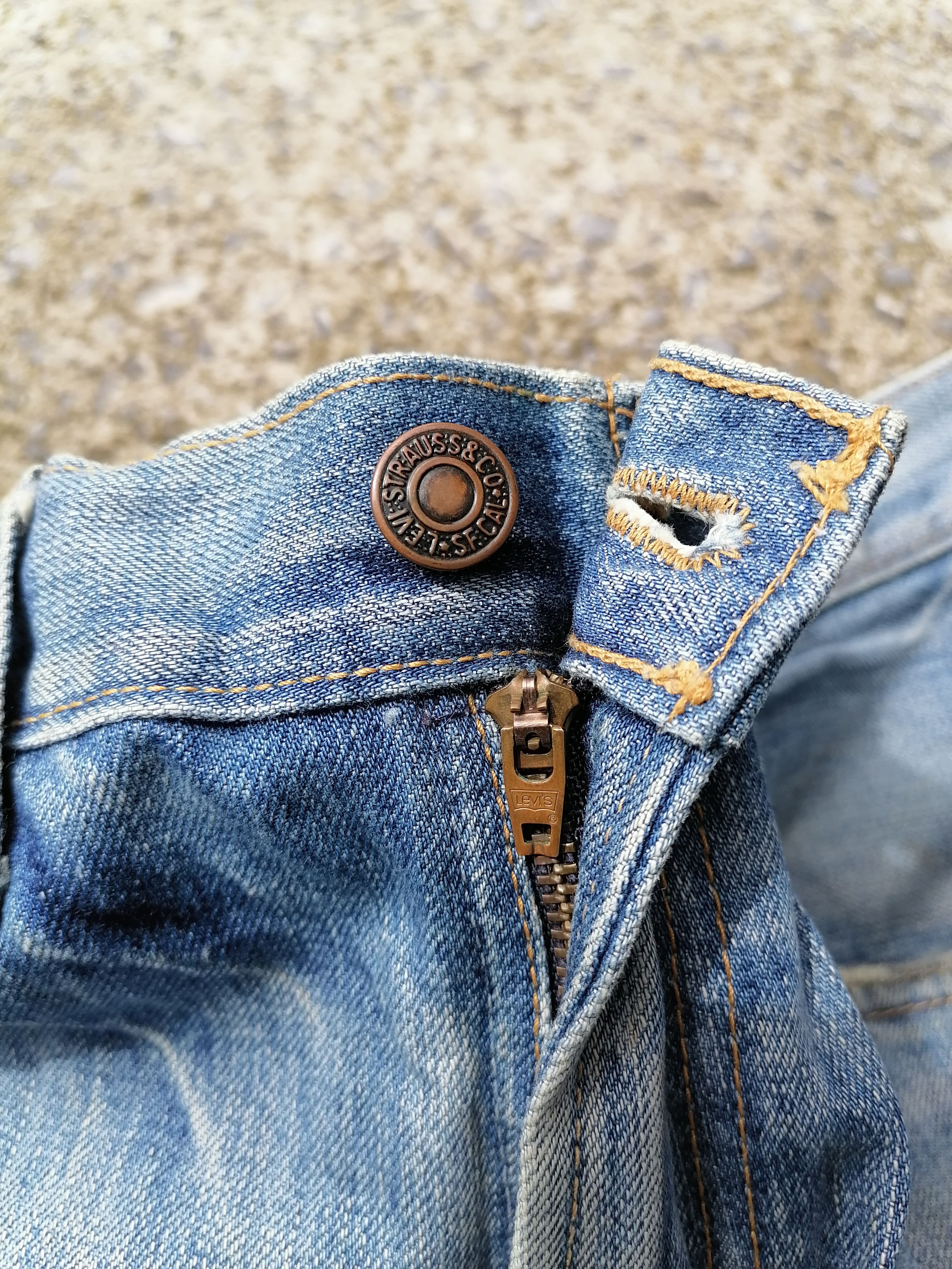 Levi's × Levi's Vintage Clothing Levi's Strauss 524 Distressed Denim Jeans Size US 34 / EU 50 - 5 Thumbnail