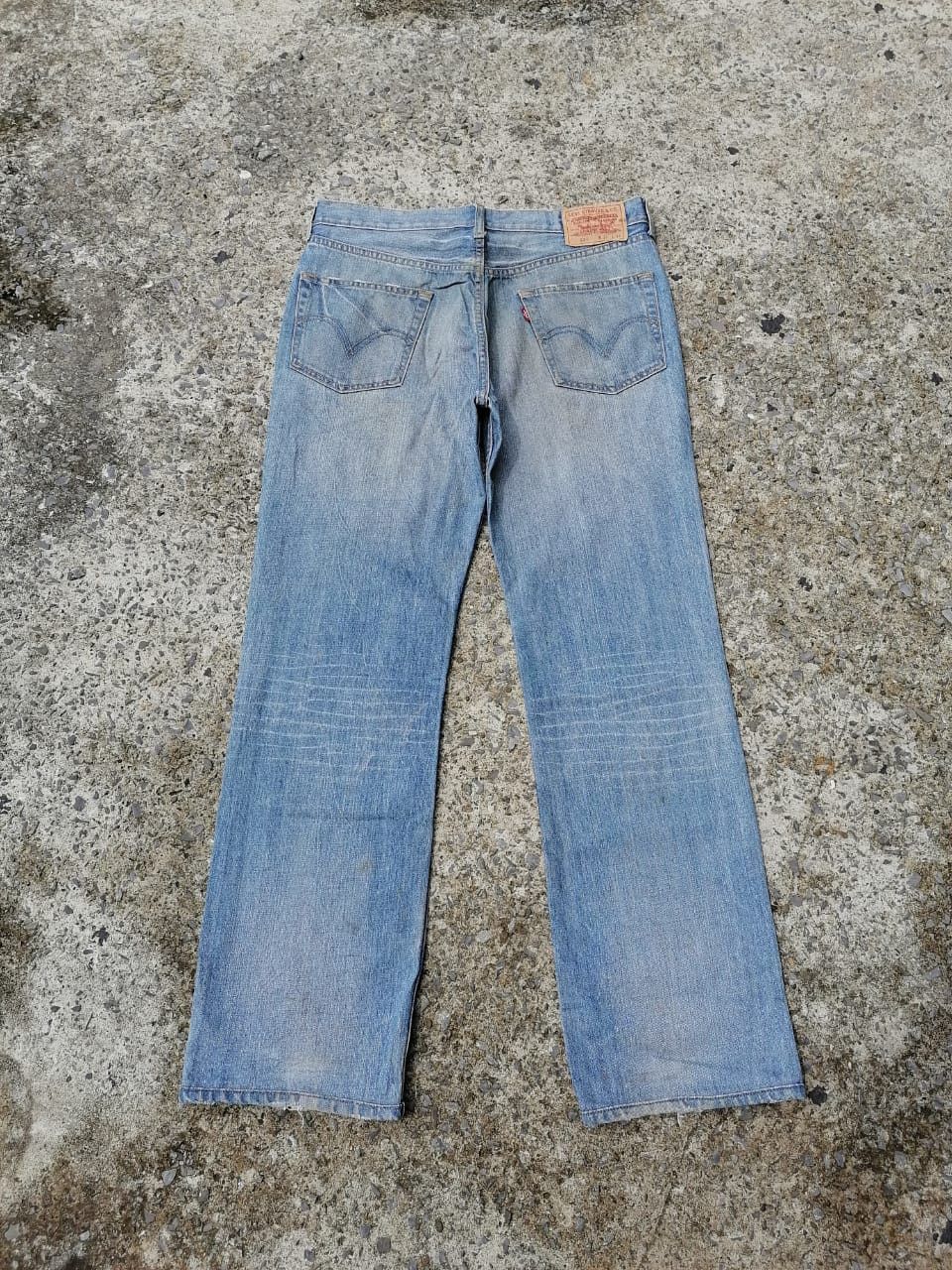 Levi's × Levi's Vintage Clothing Levi's Strauss 524 Distressed Denim Jeans Size US 34 / EU 50 - 2 Thumbnail