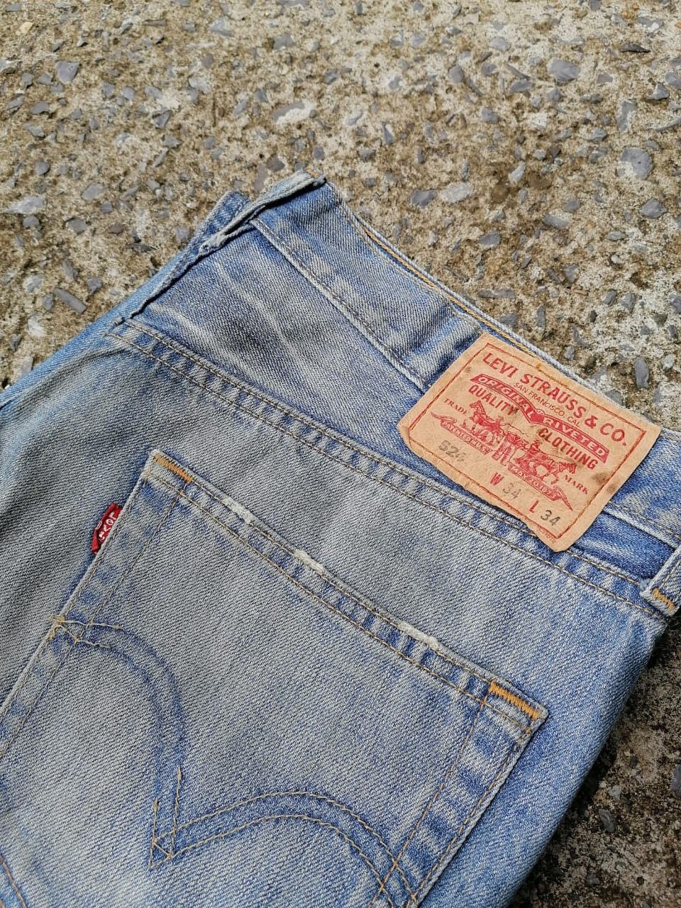 Levi's × Levi's Vintage Clothing Levi's Strauss 524 Distressed Denim Jeans Size US 34 / EU 50 - 4 Thumbnail