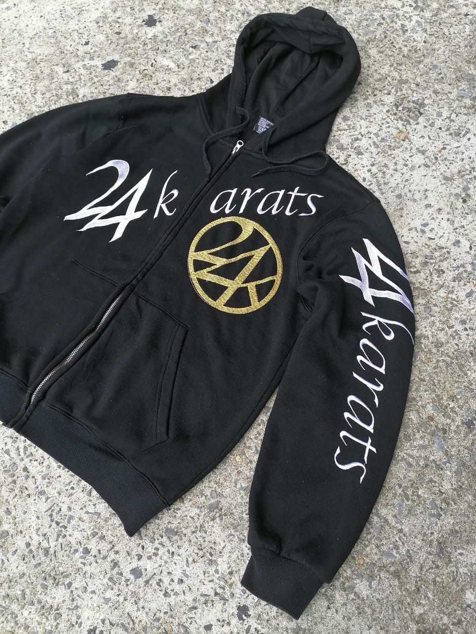 Other 24 Karats Stay Gold Embroidered Zipper Hoodie Size US M / EU 48-50 / 2 - 4 Thumbnail