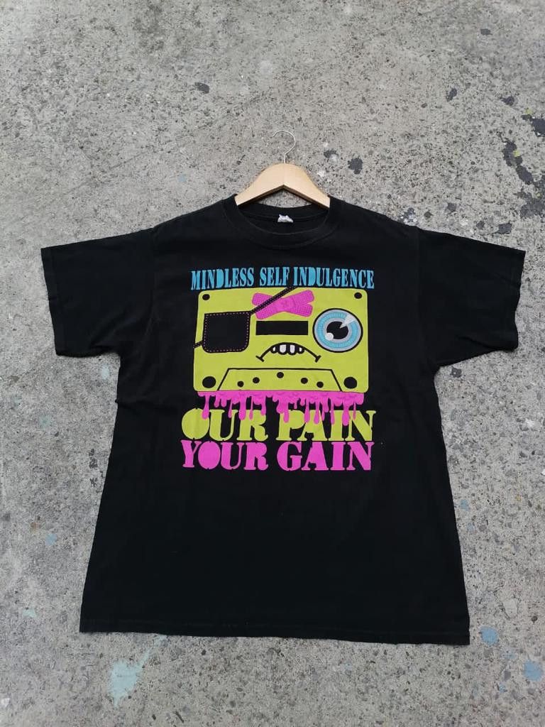 Anvil × Band Tees × Vintage Our Pain Your Gain Tape Face by Mindless Self Indulgence Size US L / EU 52-54 / 3 - 1 Thumbnail