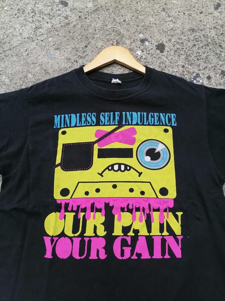 Anvil × Band Tees × Vintage Our Pain Your Gain Tape Face by Mindless Self Indulgence Size US L / EU 52-54 / 3 - 2 Thumbnail
