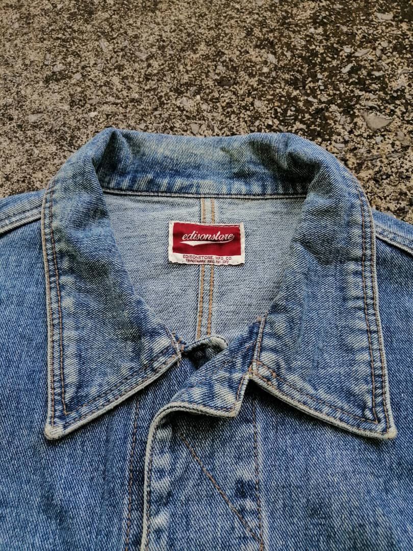 Designer Edisonstore Denim Jacket Size US L / EU 52-54 / 3 - 2 Thumbnail