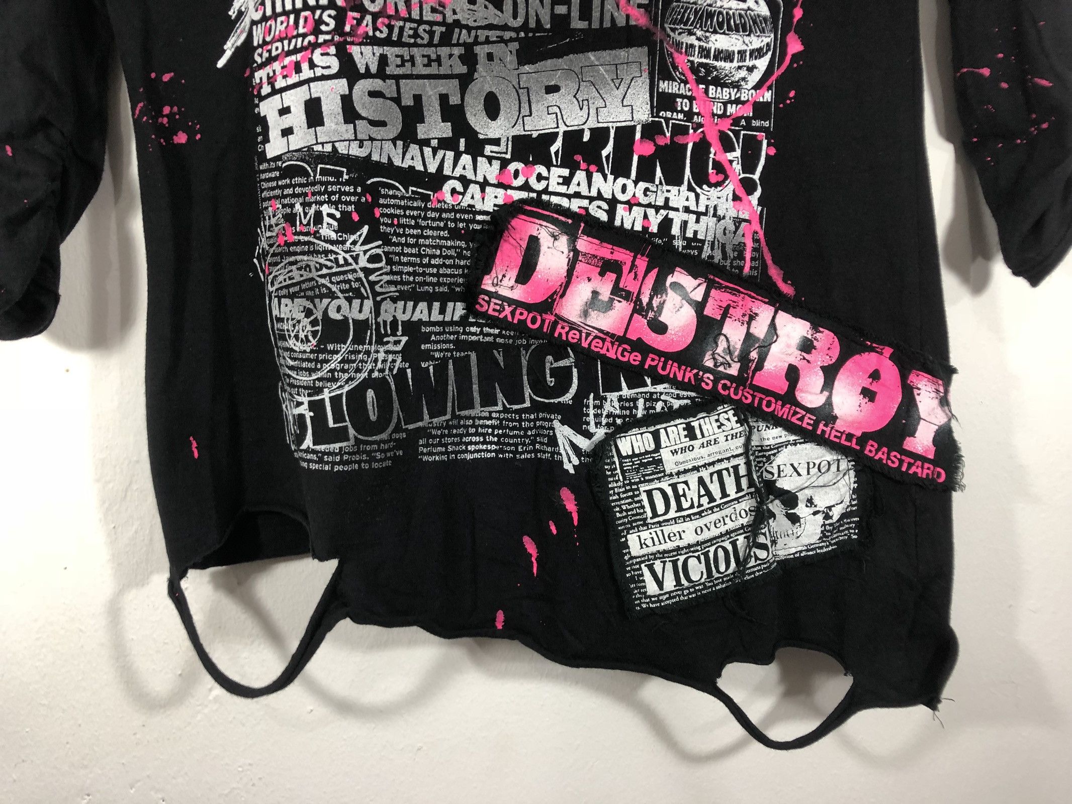 Japanese Brand Sex Pot Revenge Seditionaries Style Distresses Design Shirt Size US S / EU 44-46 / 1 - 4 Thumbnail