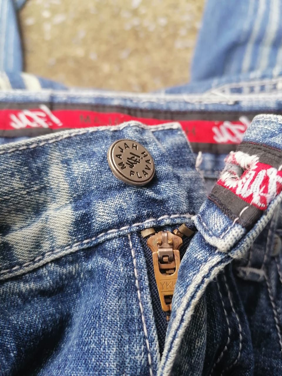 Other Majah Flavah Nice Design Denim Jeans Size US 31 - 4 Thumbnail