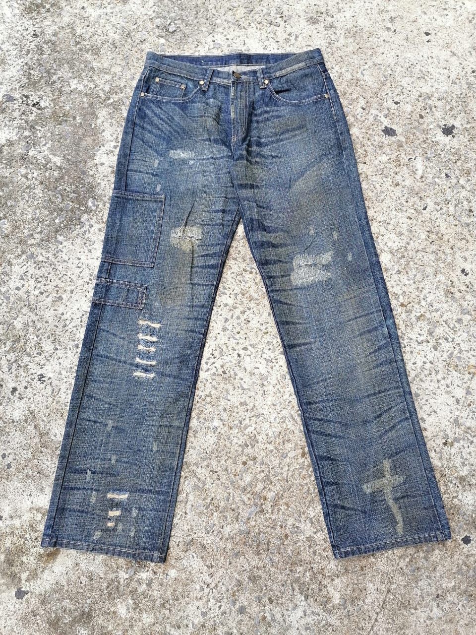 Other Imagine Distressed Denim Jeans Size US 34 / EU 50 - 1 Thumbnail