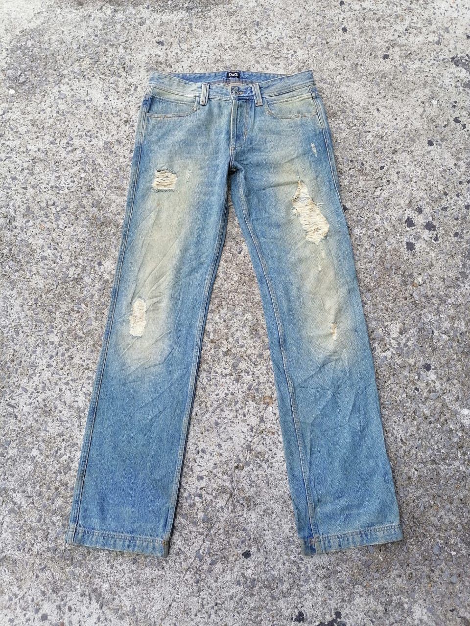 Dolce & Gabbana Regular Fit Low Rise Straight Cut Jeans