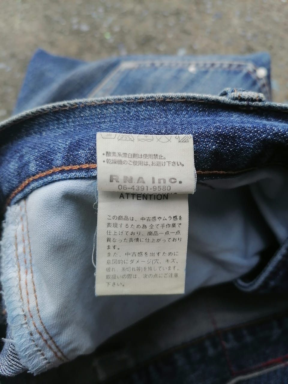 Other RNA Splash Painted Fly Button Denim Jeans Size US 33 - 5 Thumbnail