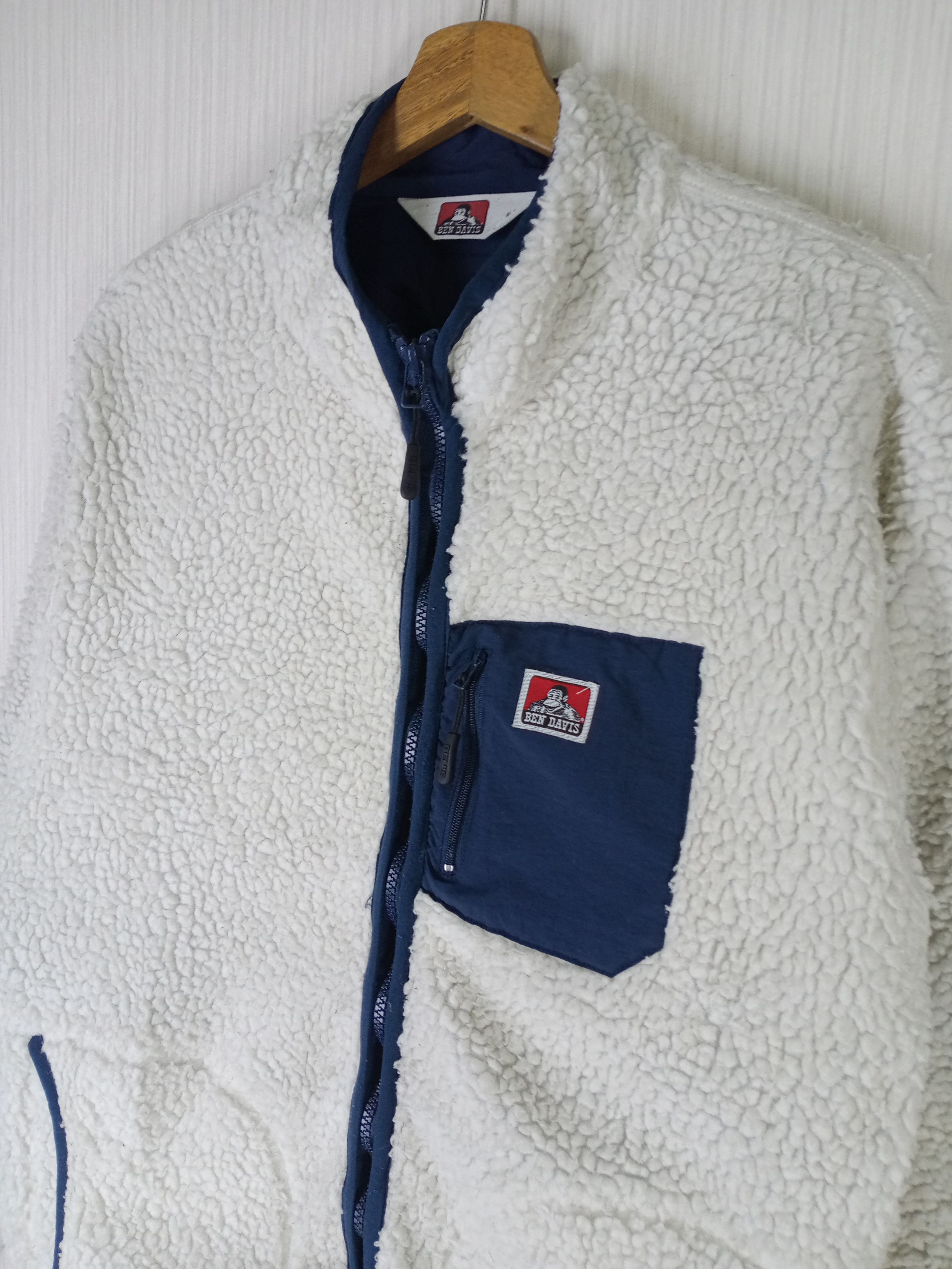 Ben Davis Vintage Ben Davis Sherpa Fleece Zipper Jacket Size US L / EU 52-54 / 3 - 6 Thumbnail