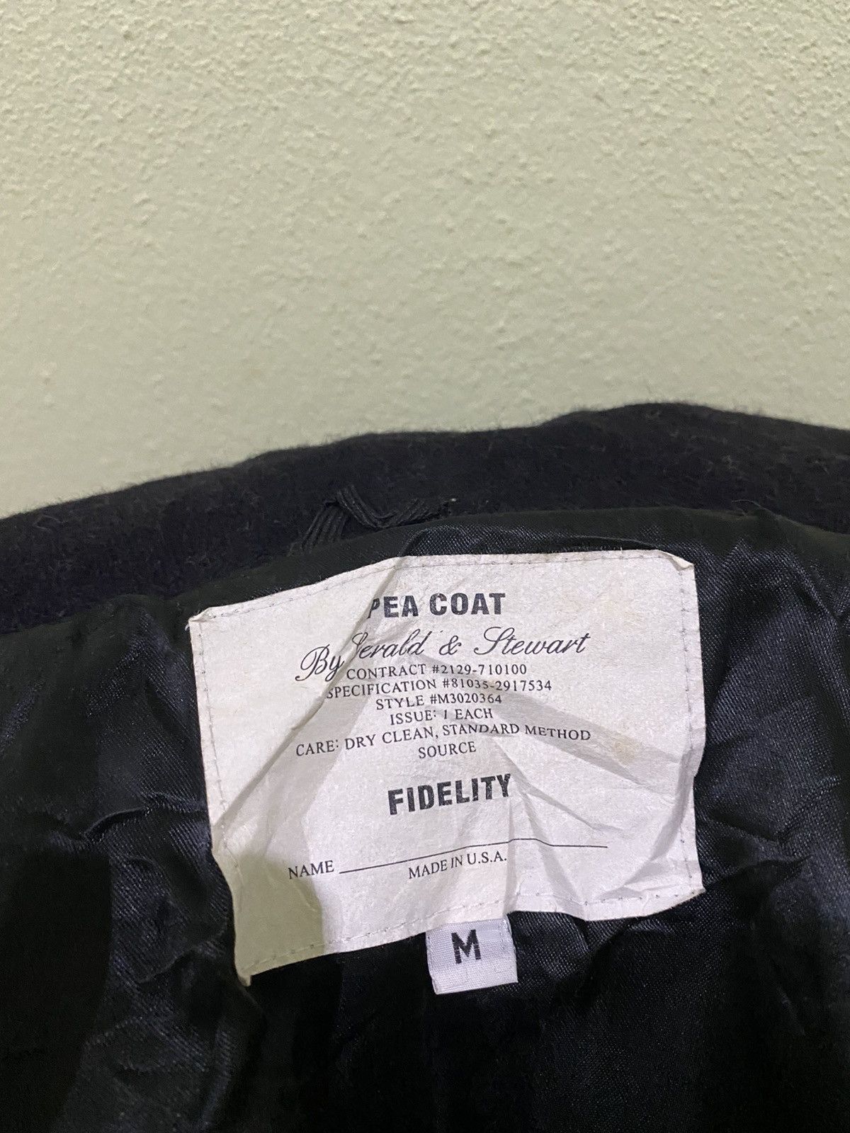 Fidelity 🔥FIDELITY MILITARY PEA COAT Size US M / EU 48-50 / 2 - 14 Thumbnail
