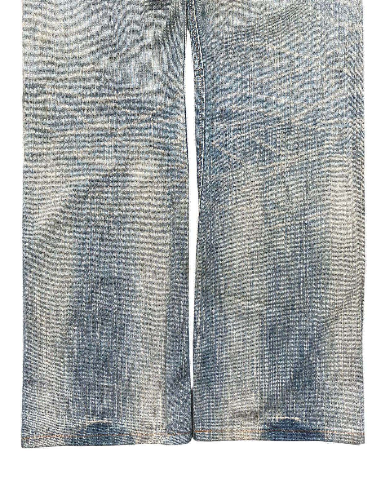 Edwin × Vintage Vintage Edwin Japan PatchWork Distressed Denim Jeans 35x31 Size US 35 - 6 Thumbnail