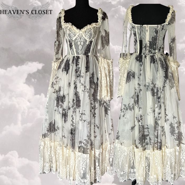 Dolls Kill Unreleased rare Widow Dance with death floral ball gown