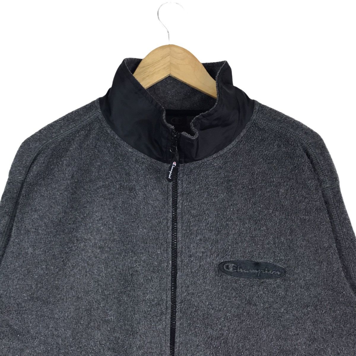 Champion × Vintage Vintage Champion Script Basic Logo Fleece Jacket Size US M / EU 48-50 / 2 - 2 Thumbnail