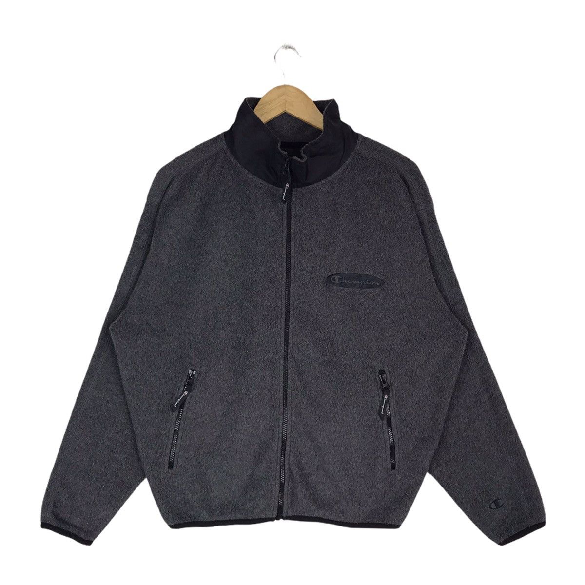 Champion × Vintage Vintage Champion Script Basic Logo Fleece Jacket Size US M / EU 48-50 / 2 - 1 Thumbnail