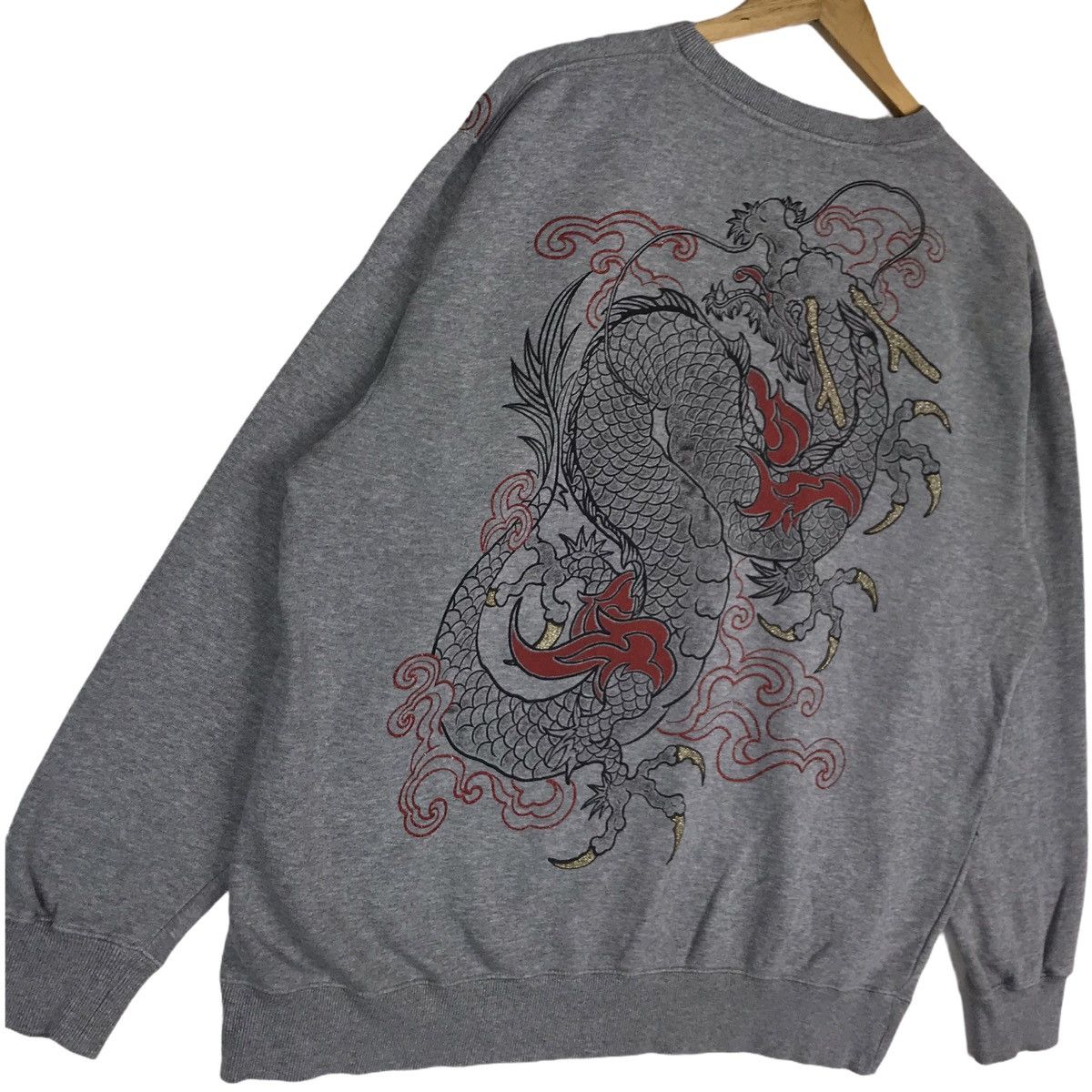 Japanese Brand Japanese Sukajan Souvenir Dragon Ryu Motive Sweatshirt Size US XL / EU 56 / 4 - 3 Thumbnail