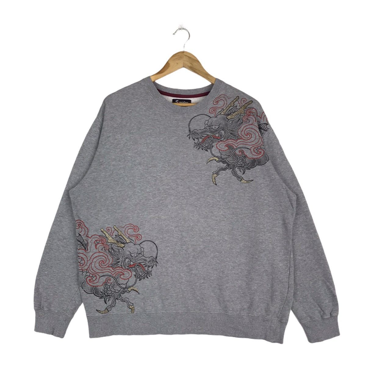 Japanese Brand Japanese Sukajan Souvenir Dragon Ryu Motive Sweatshirt Size US XL / EU 56 / 4 - 7 Thumbnail