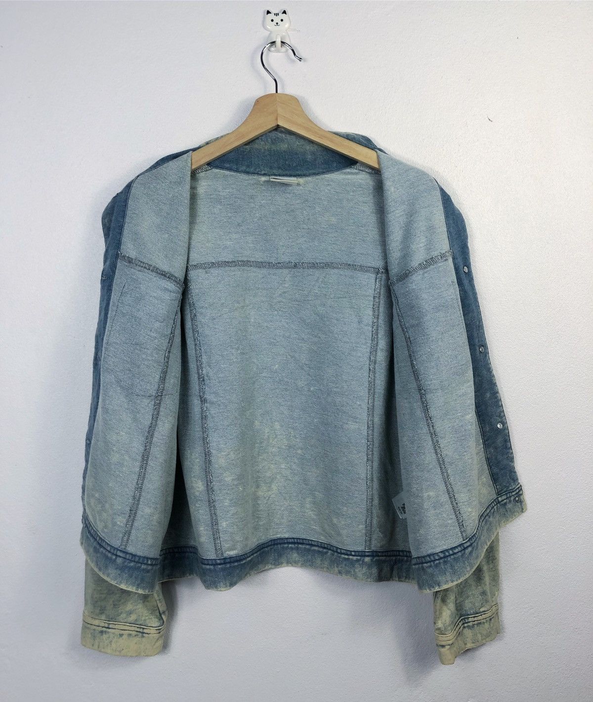 Cartoon Network Rare Vintage Popeye Acid Wash Light Denim Jacket Size US M / EU 48-50 / 2 - 9 Thumbnail