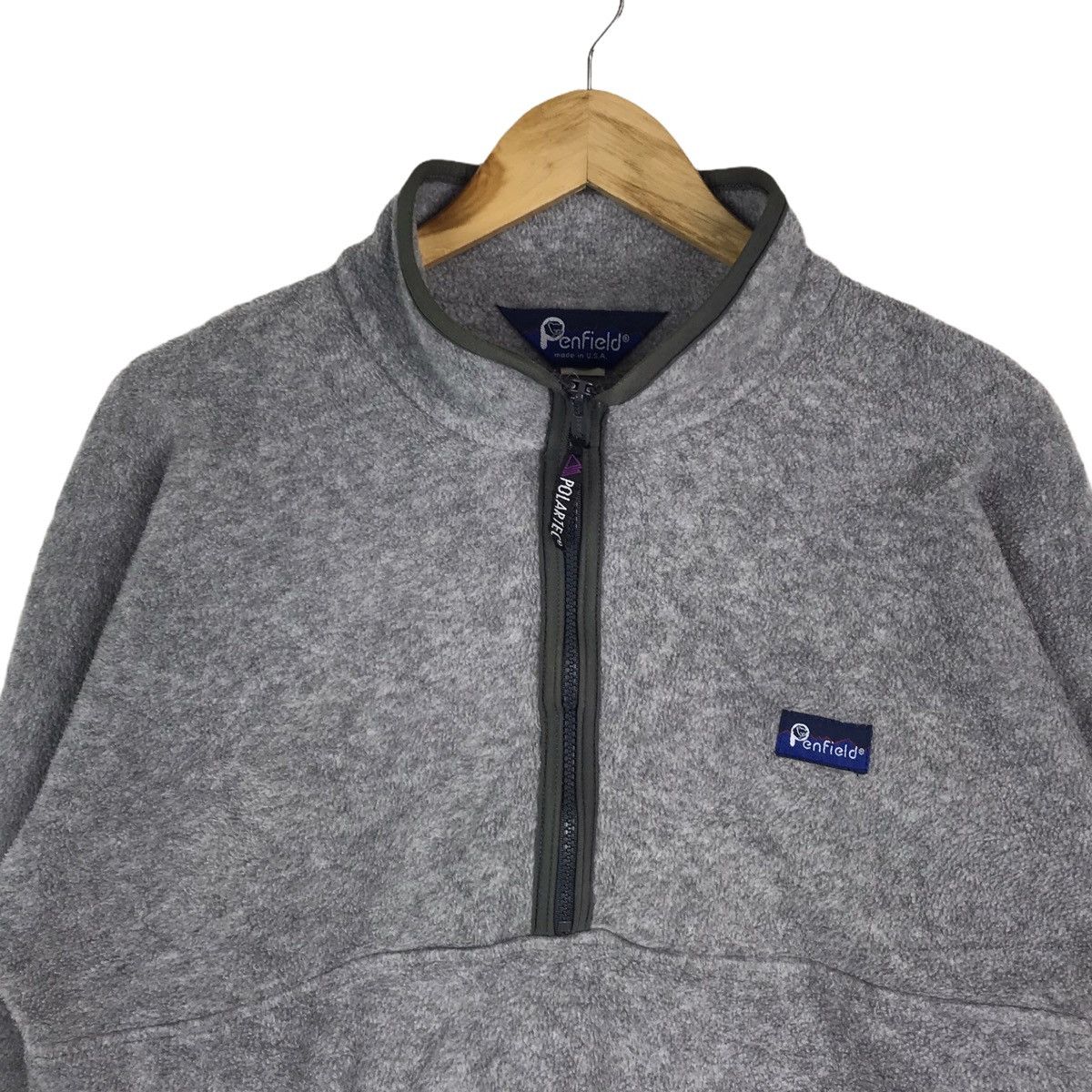 Penfield × Polartec Vintage 90s Penfield Polartec Half Zipper Fleece Sweatshirt Size US M / EU 48-50 / 2 - 2 Thumbnail