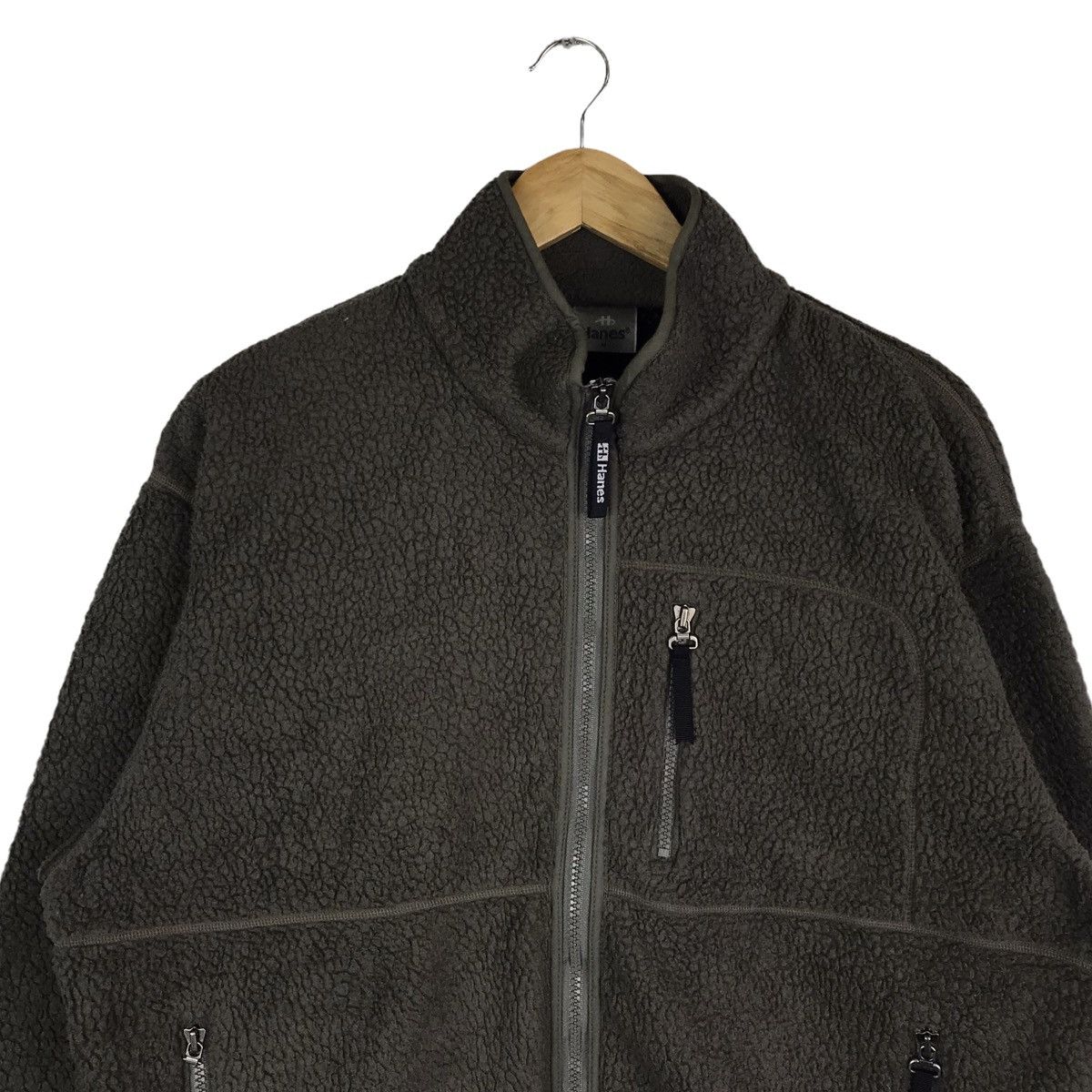 Hanes × Polartec Vintage Hanes Polartec Zip Up Fleece Jacket Size US M / EU 48-50 / 2 - 4 Thumbnail