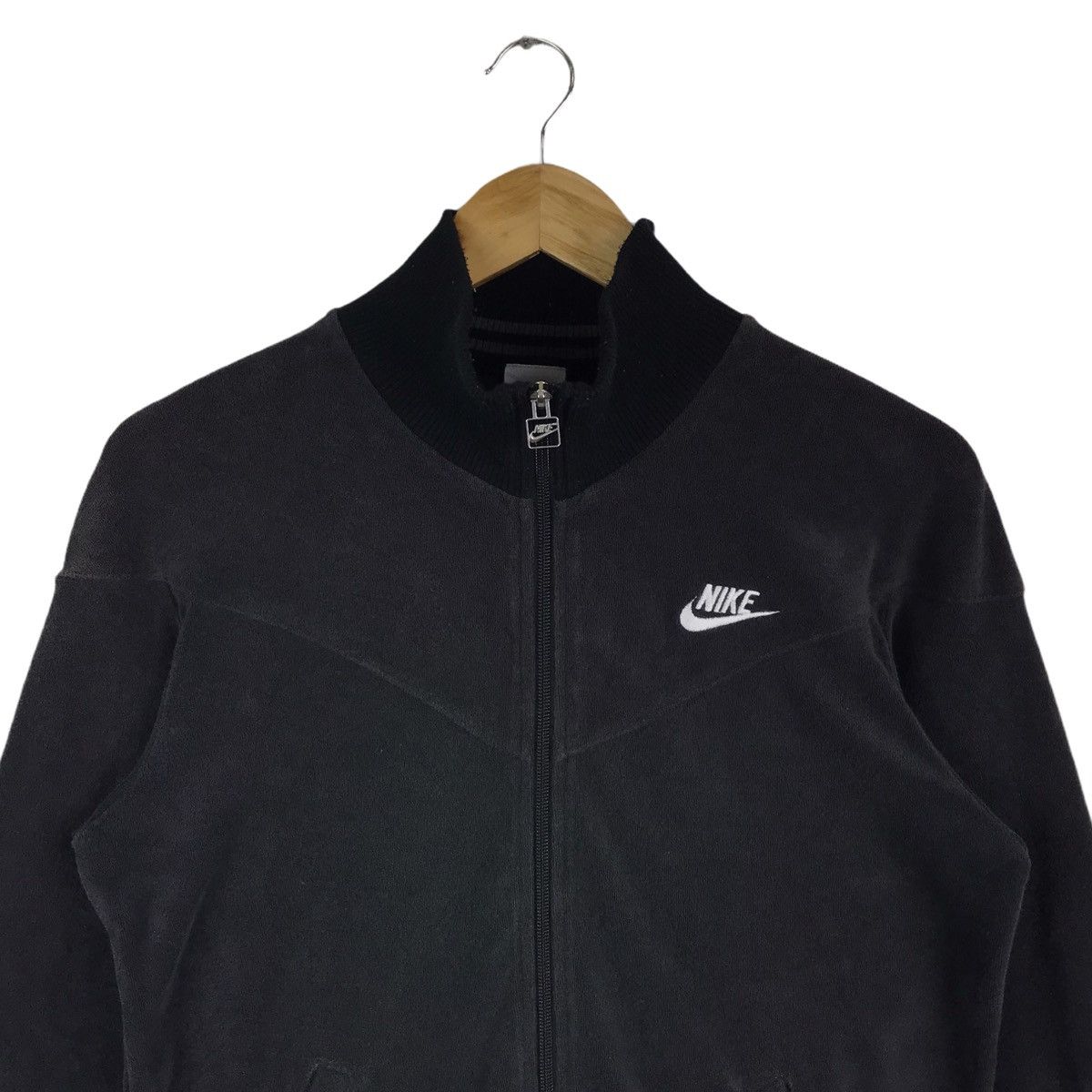 Nike Vintage Y2k Nike Swoosh Zipper Pullover Fleece Jacket Size US M / EU 48-50 / 2 - 2 Thumbnail
