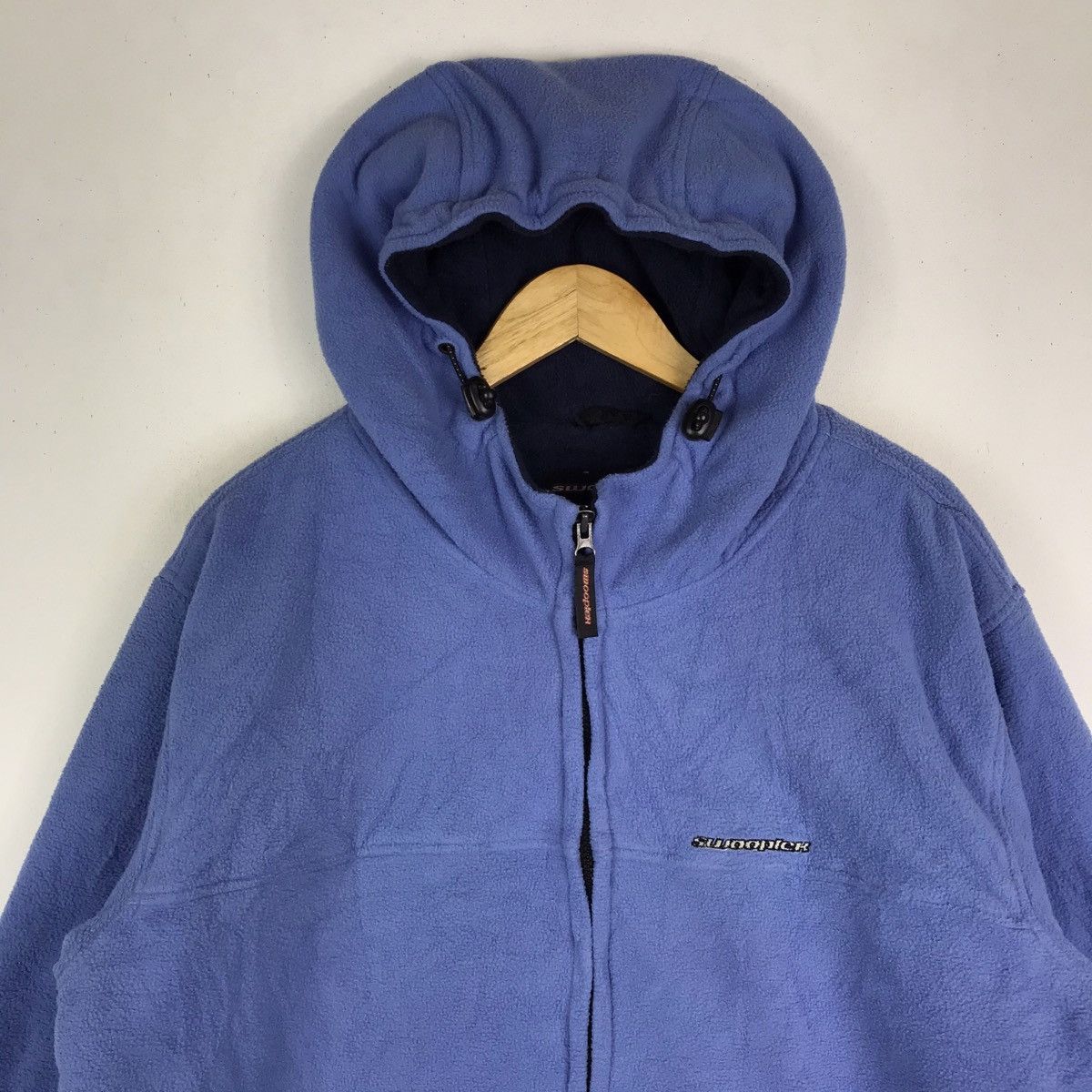 Vintage Vintage Swooplex Minimalist Hoodie Fleece Zipper Jacket Size US L / EU 52-54 / 3 - 2 Thumbnail