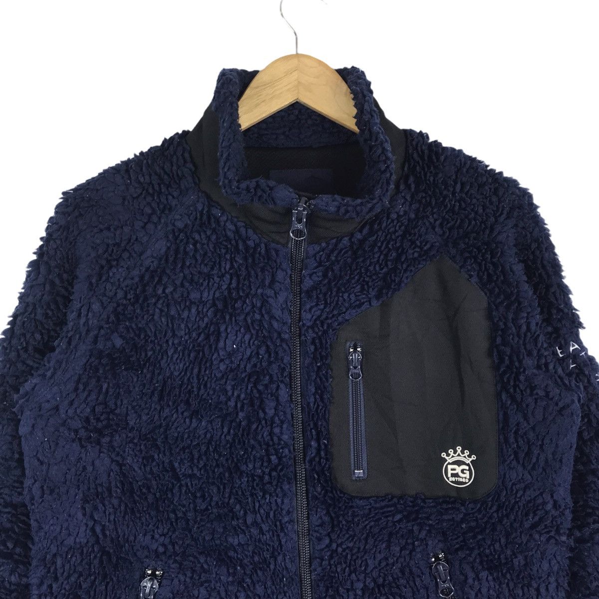 Japanese Brand Pearly Gates Deep Pile Fleece Jacket Size US M / EU 48-50 / 2 - 2 Thumbnail