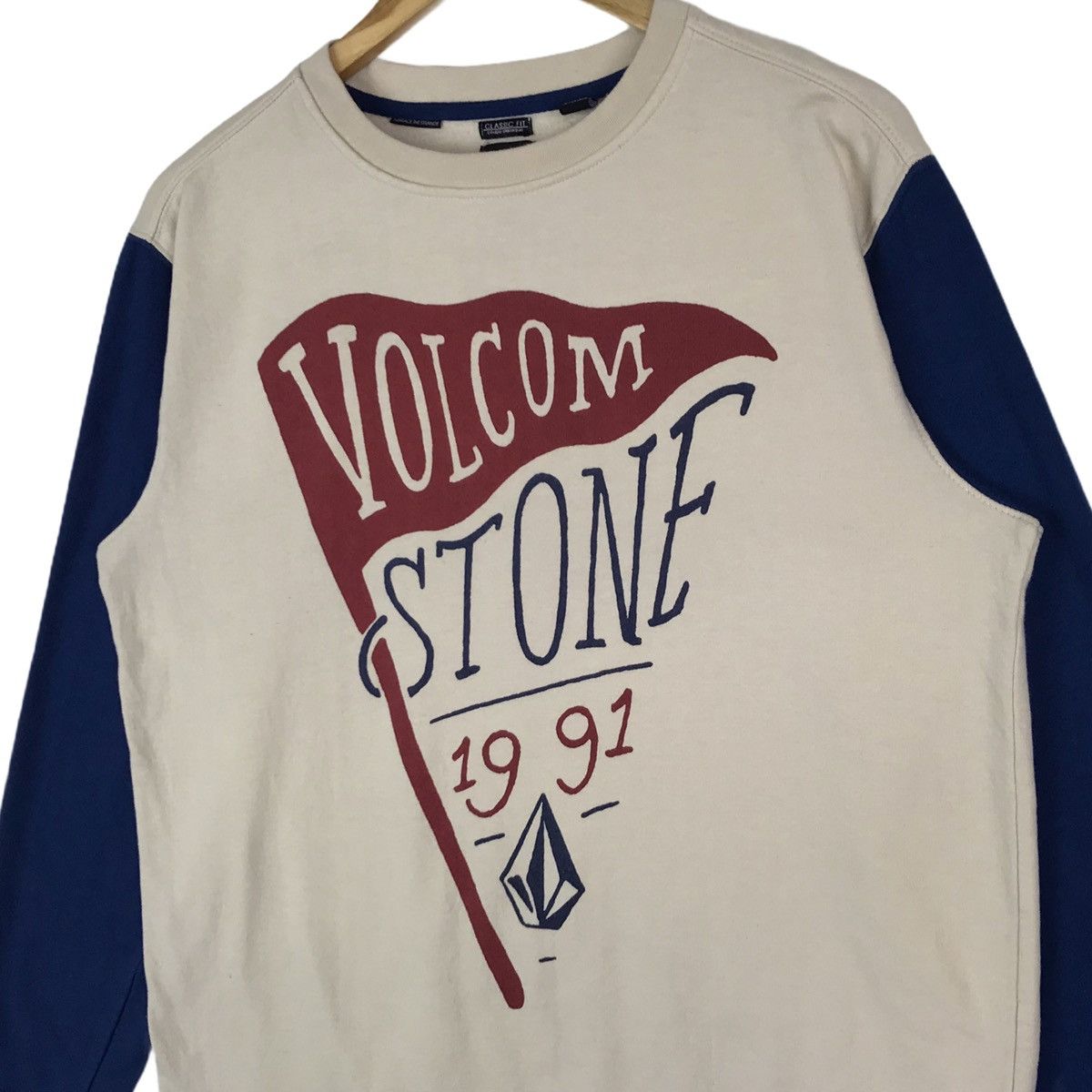 Volcom Vintage Y2K Volcom Stone Skater Surfing Sweatshirt Pullover Size US M / EU 48-50 / 2 - 5 Thumbnail