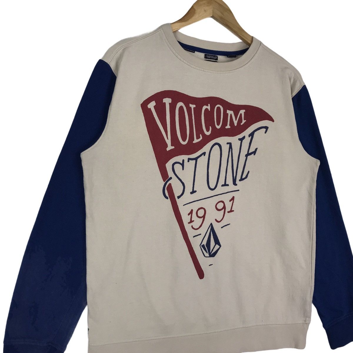 Volcom Vintage Y2K Volcom Stone Skater Surfing Sweatshirt Pullover Size US M / EU 48-50 / 2 - 4 Thumbnail