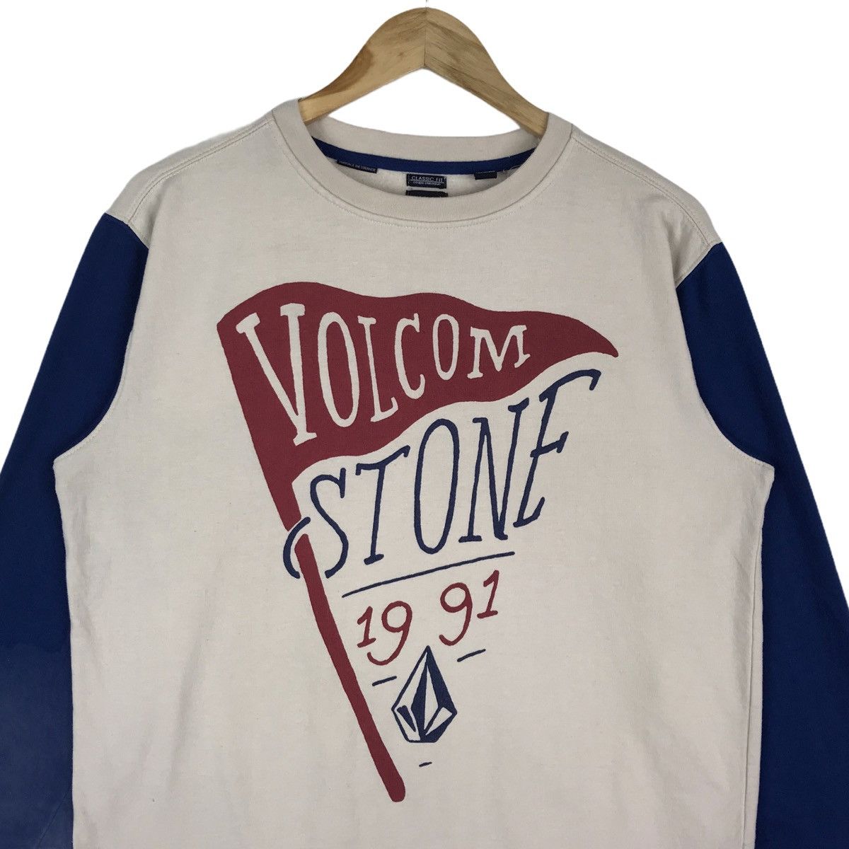 Volcom Vintage Y2K Volcom Stone Skater Surfing Sweatshirt Pullover Size US M / EU 48-50 / 2 - 2 Thumbnail