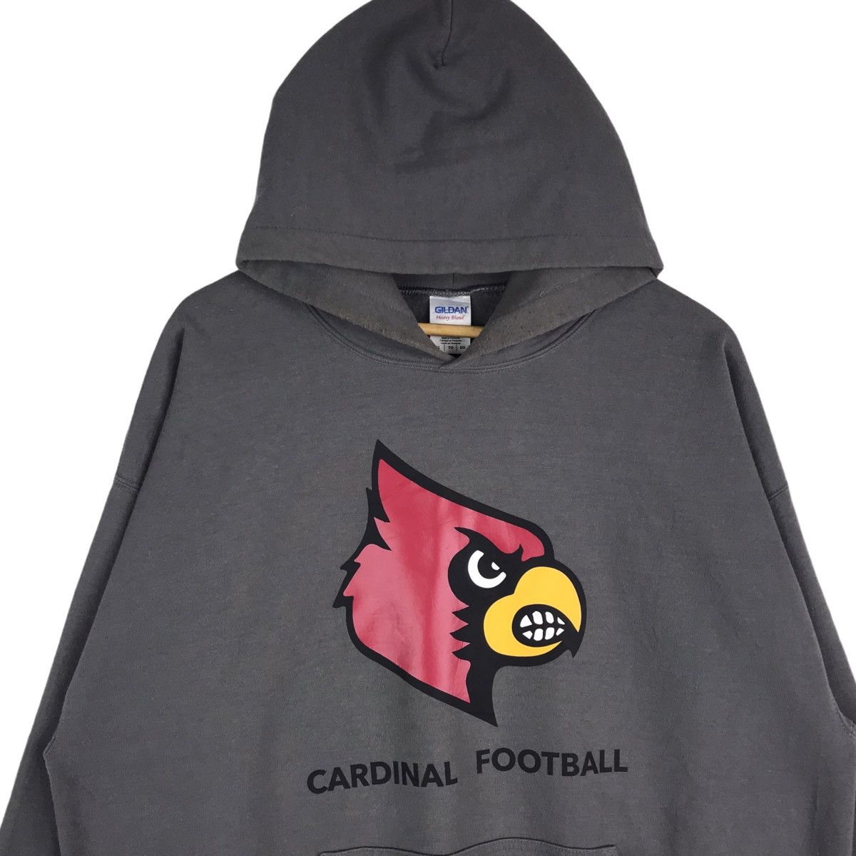 Gildan × NFL Vintage Y2K Cardinal Football Hoodie Pullover Sweatshirt Size US XL / EU 56 / 4 - 2 Thumbnail