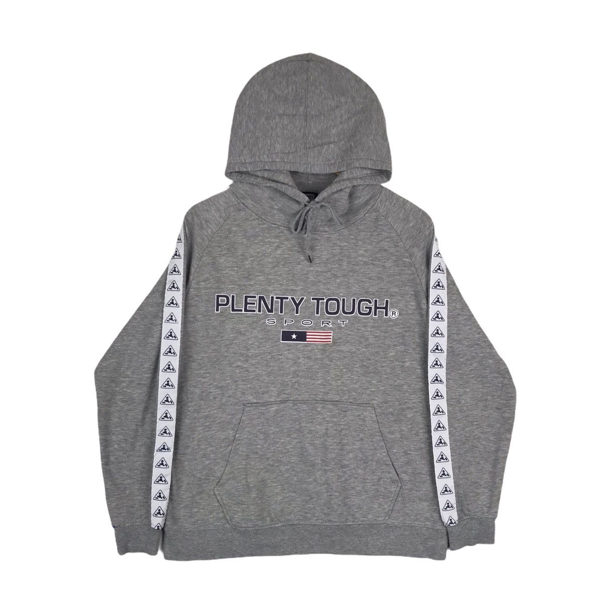 Vintage Vintage Plenty Tough Sport Side Tape Hoodie Pullover Size US L / EU 52-54 / 3 - 1 Thumbnail