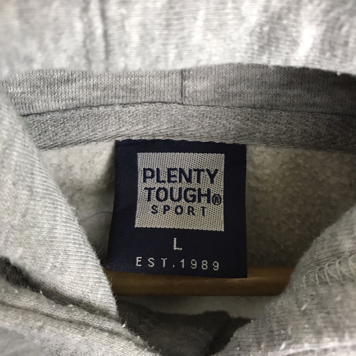 Vintage Vintage Plenty Tough Sport Side Tape Hoodie Pullover Size US L / EU 52-54 / 3 - 8 Thumbnail