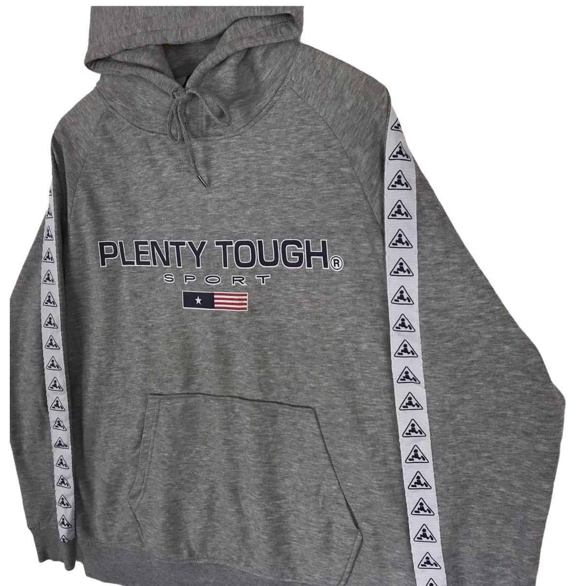 Vintage Vintage Plenty Tough Sport Side Tape Hoodie Pullover Size US L / EU 52-54 / 3 - 4 Thumbnail