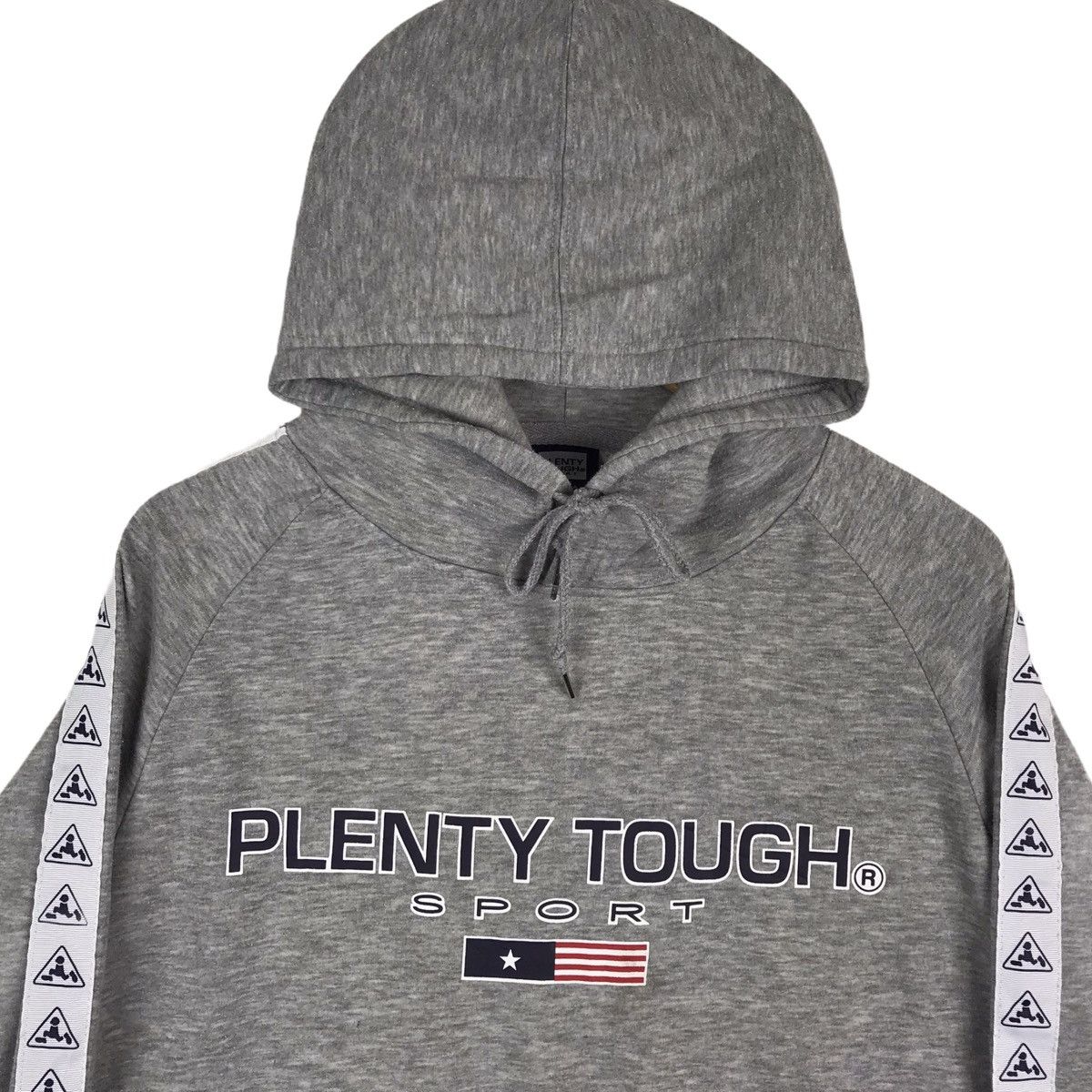 Vintage Vintage Plenty Tough Sport Side Tape Hoodie Pullover Size US L / EU 52-54 / 3 - 2 Thumbnail