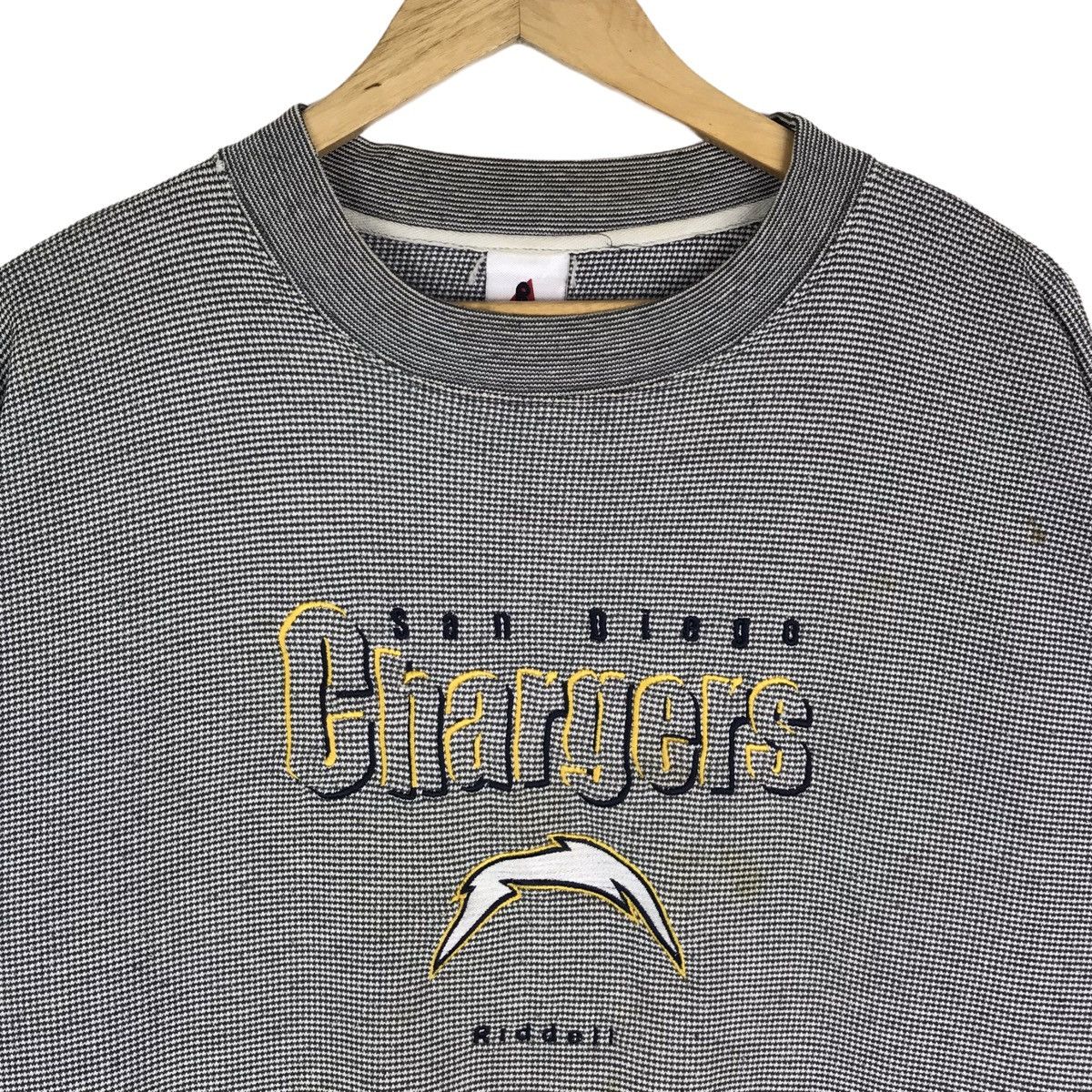 NFL × Riddell × Vintage Vintage 90s San Diego Charges Riddell Sweatshirt Pullover Size US L / EU 52-54 / 3 - 2 Thumbnail