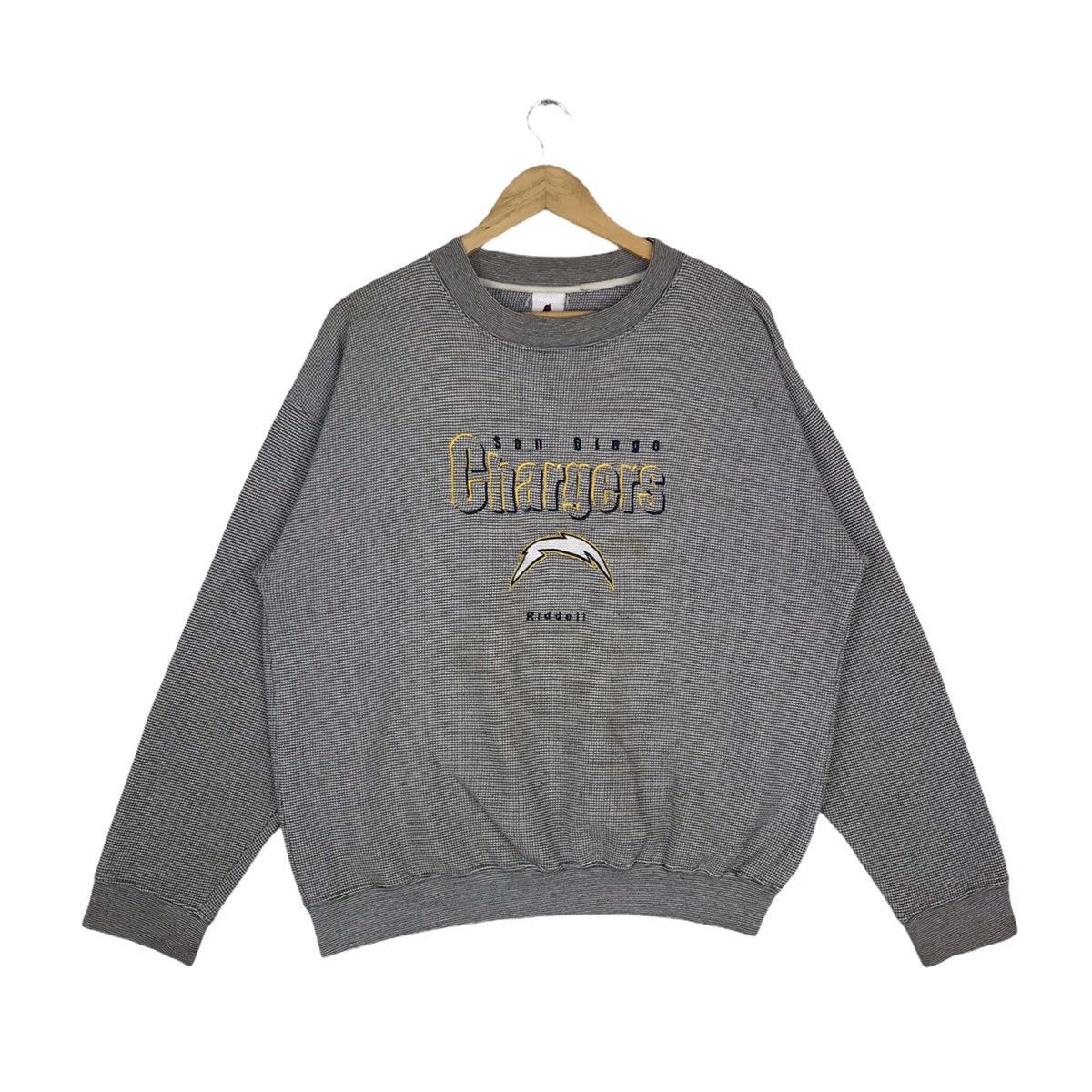 NFL × Riddell × Vintage Vintage 90s San Diego Charges Riddell Sweatshirt Pullover Size US L / EU 52-54 / 3 - 1 Thumbnail