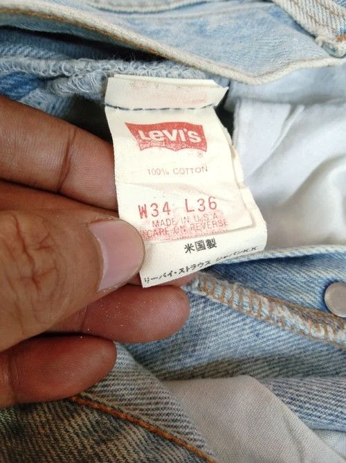 Levi's 90s Vintage Levi's 501 Made In USA Distressed Jeans 32x31 Size US 32 / EU 48 - 10 Thumbnail