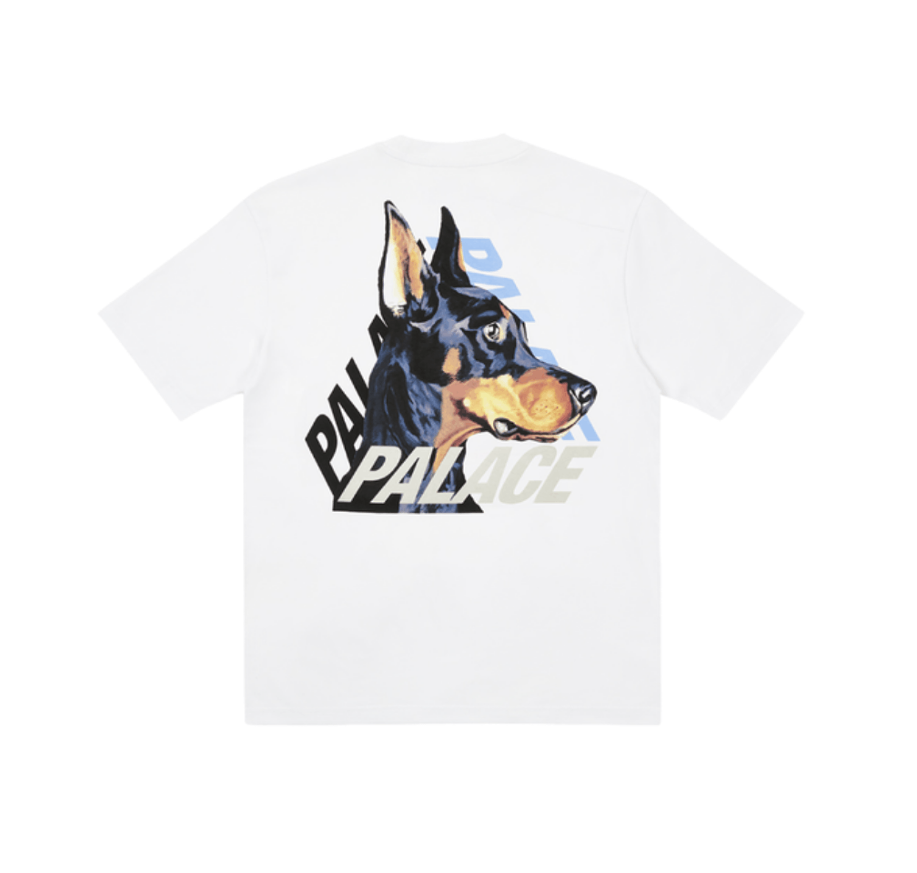 image of Palace P-3-K-9 Tee White • S, Men's (Size Small)