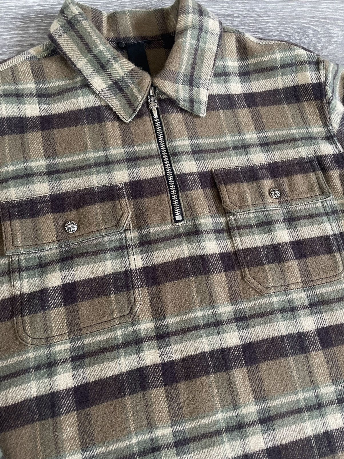 Chrome Hearts Chrome Hearts Work-dog Flannel Quarter Zip Size US M / EU 48-50 / 2 - 4 Thumbnail