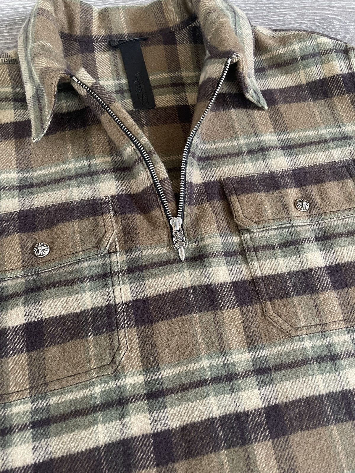Chrome Hearts Chrome Hearts Work-dog Flannel Quarter Zip Size US M / EU 48-50 / 2 - 5 Thumbnail