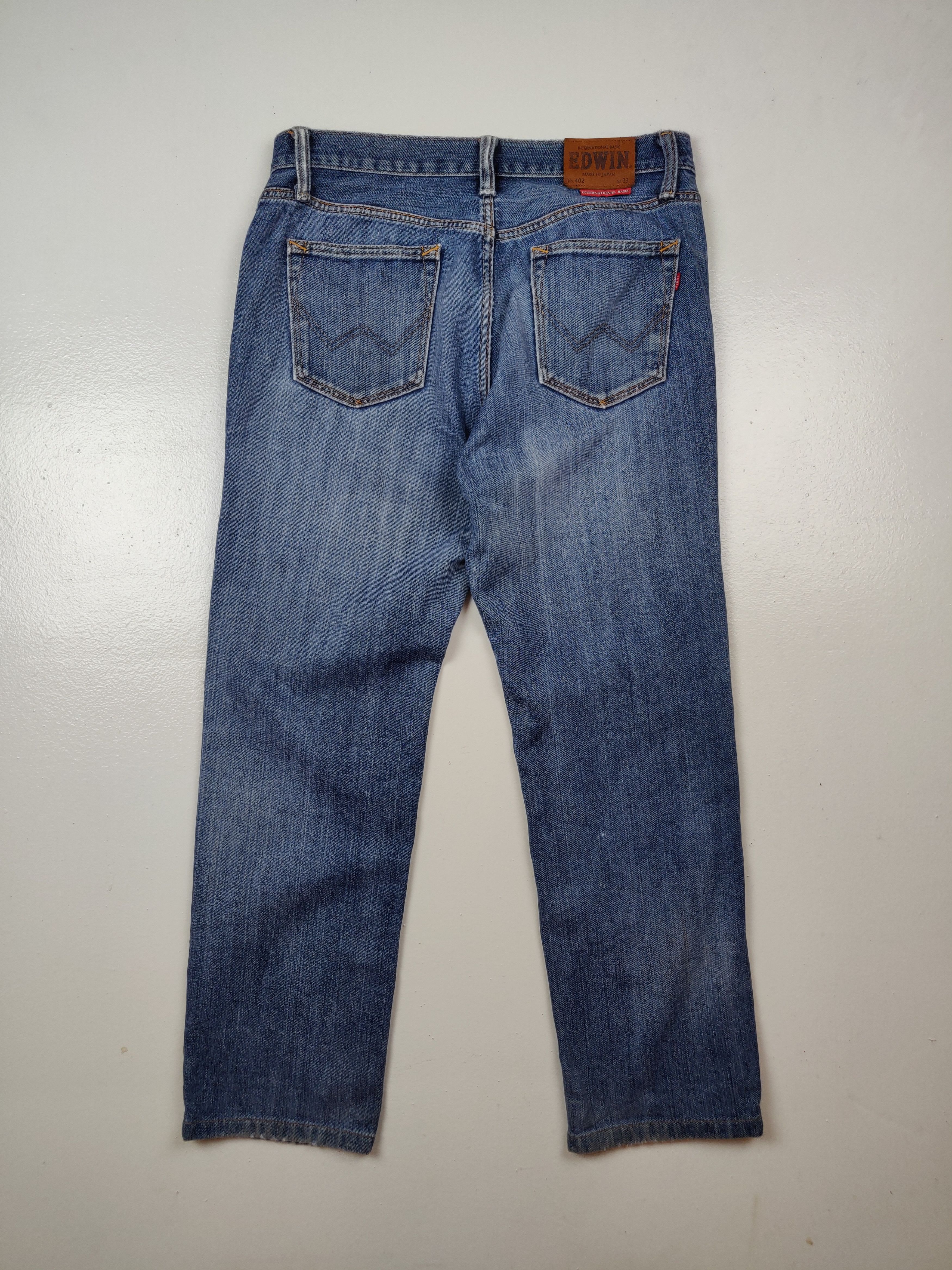 Edwin Edwin 402 Distressed International Basic Denim Jeans Size US 34 / EU 50 - 7 Thumbnail