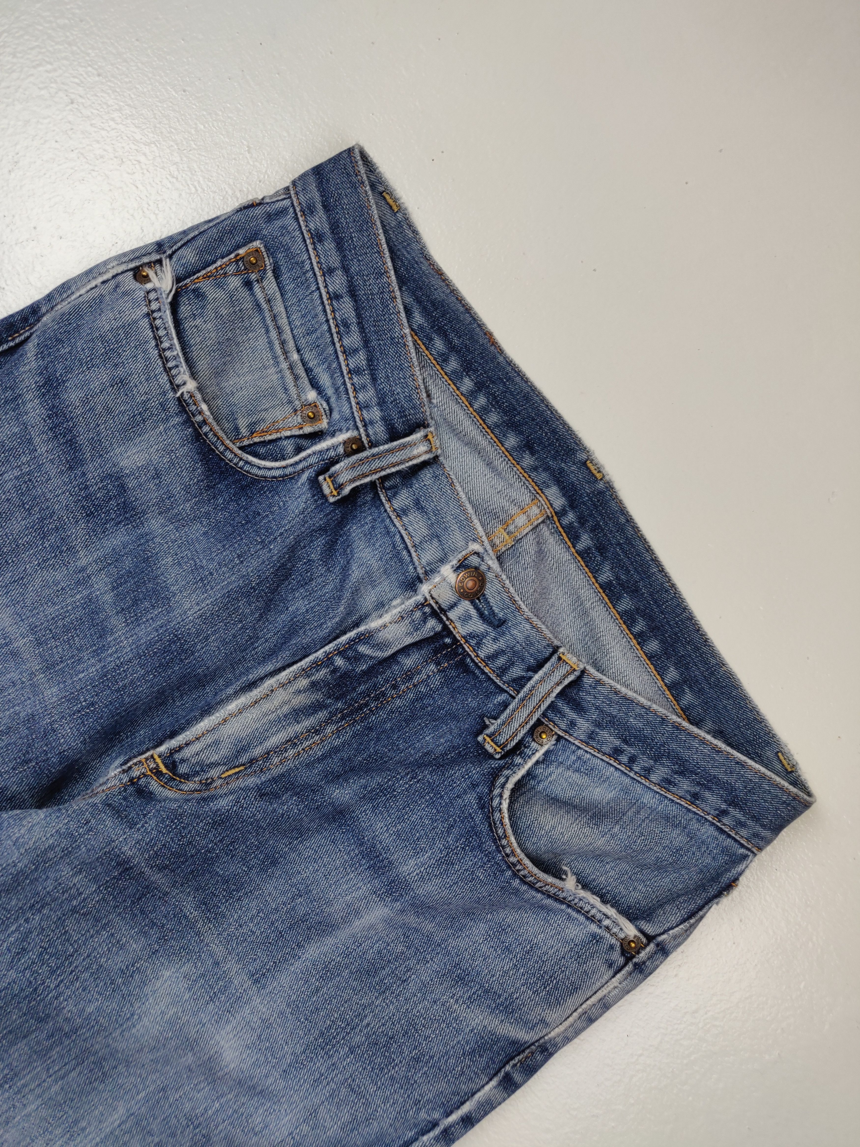 Edwin Edwin 402 Distressed International Basic Denim Jeans Size US 34 / EU 50 - 3 Thumbnail