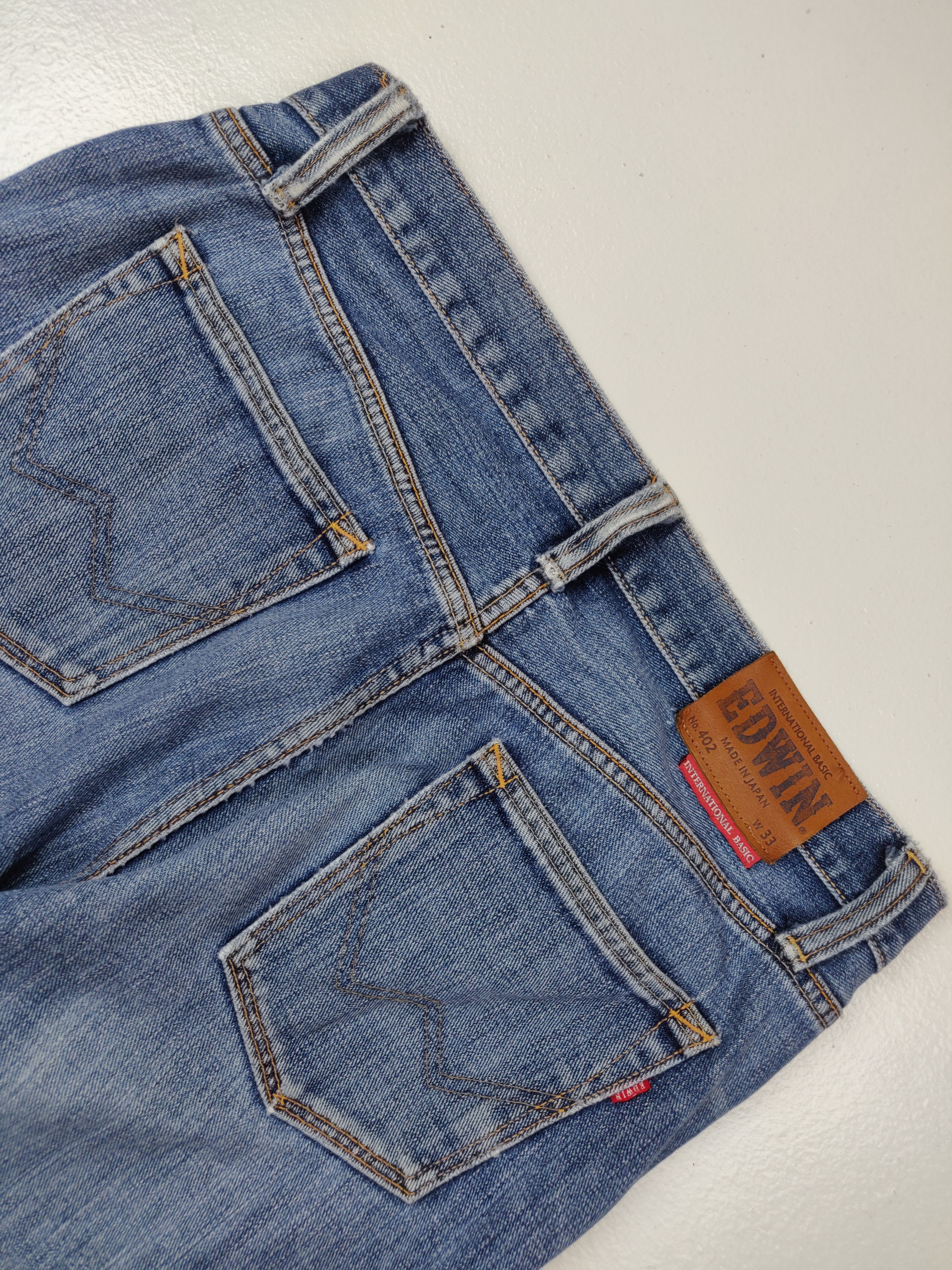 Edwin Edwin 402 Distressed International Basic Denim Jeans Size US 34 / EU 50 - 8 Thumbnail