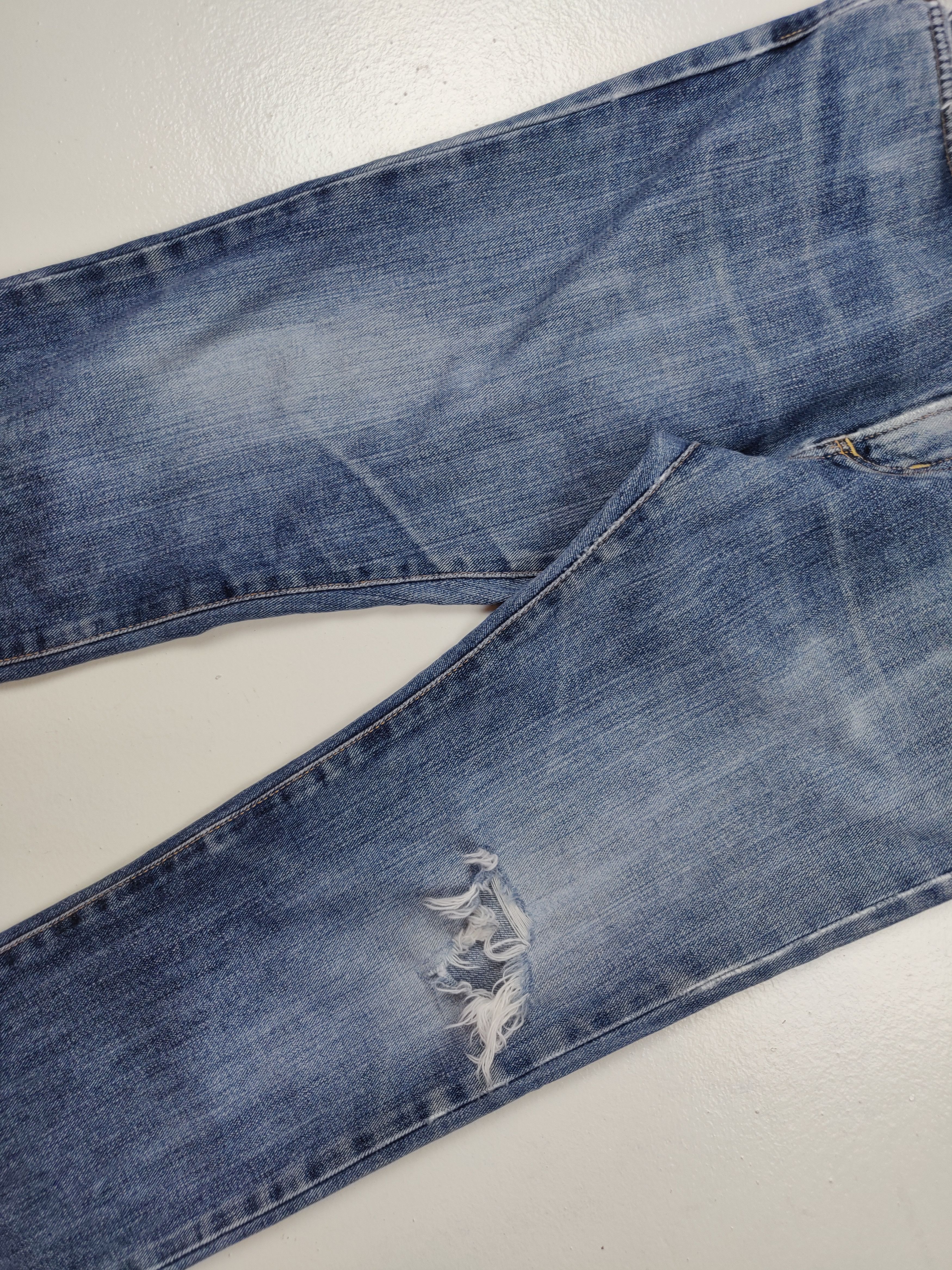 Edwin Edwin 402 Distressed International Basic Denim Jeans Size US 34 / EU 50 - 4 Thumbnail
