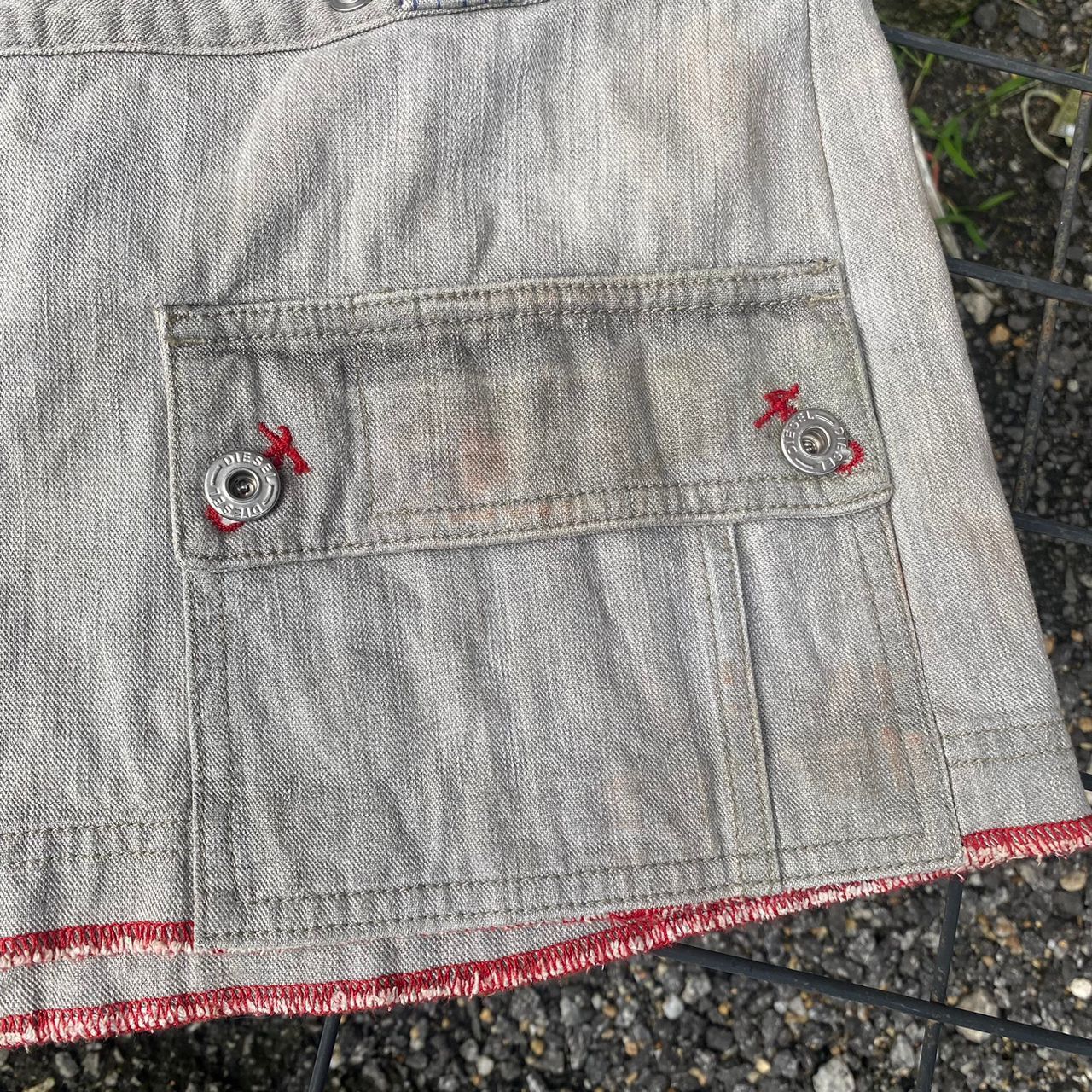 Diesel × If Six Was Nine × Le Grande Bleu (L.G.B.) Y2k Diesel Denim Skirt Size 36" / US 14 / IT 50 - 6 Thumbnail