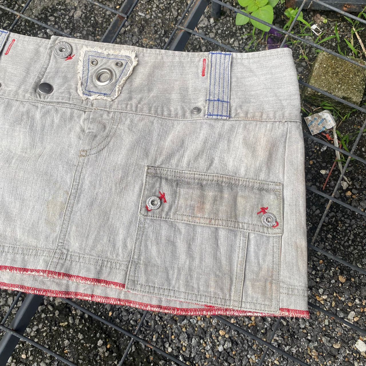 Diesel × If Six Was Nine × Le Grande Bleu (L.G.B.) Y2k Diesel Denim Skirt Size 36" / US 14 / IT 50 - 5 Thumbnail