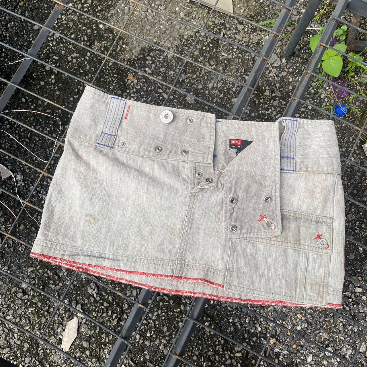 Diesel × If Six Was Nine × Le Grande Bleu (L.G.B.) Y2k Diesel Denim Skirt Size 36" / US 14 / IT 50 - 3 Thumbnail