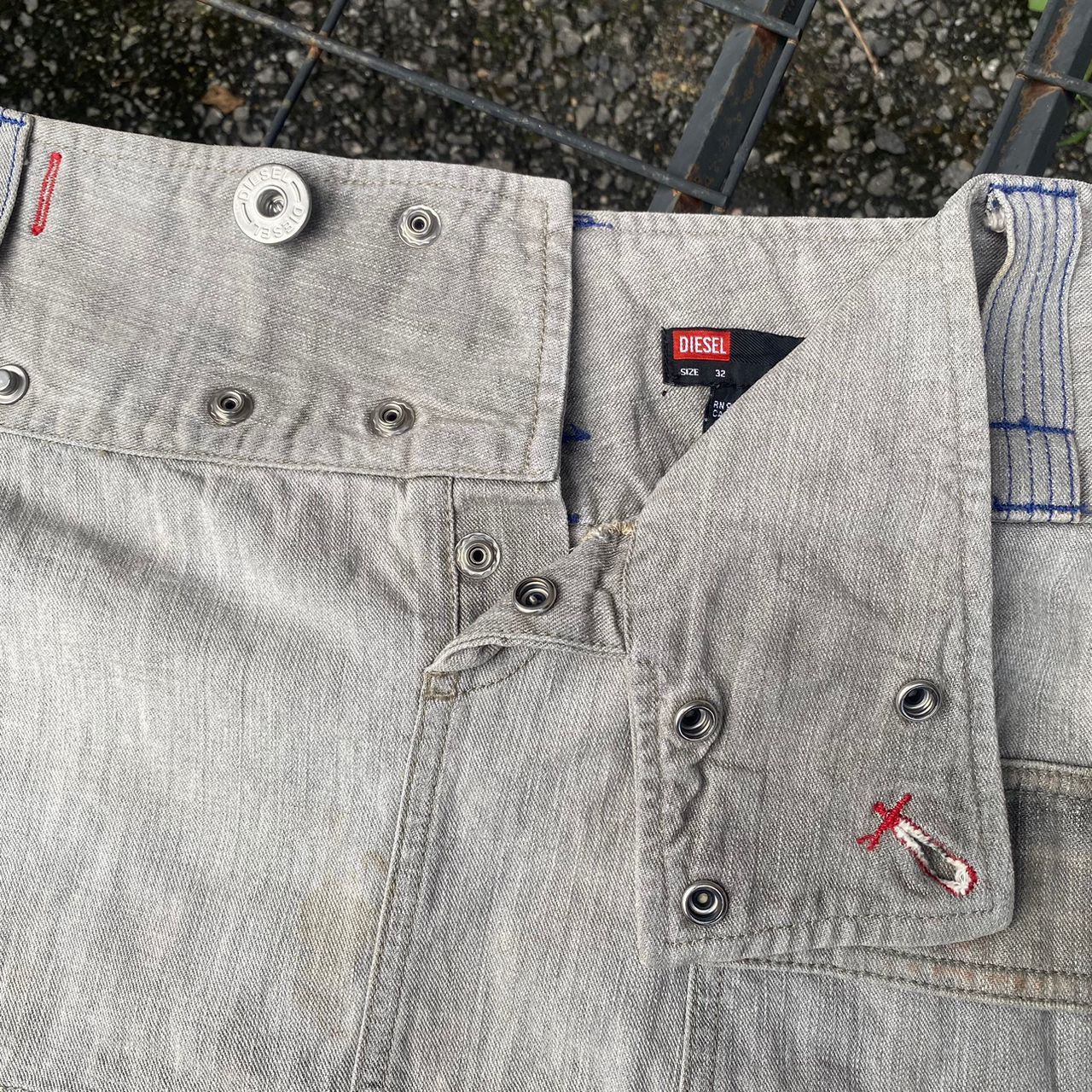 Diesel × If Six Was Nine × Le Grande Bleu (L.G.B.) Y2k Diesel Denim Skirt Size 36" / US 14 / IT 50 - 4 Thumbnail